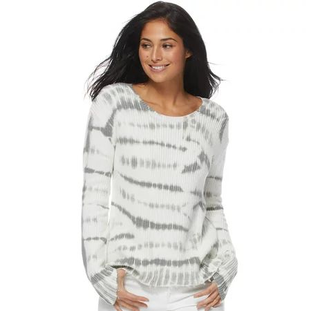 Sofia Jeans by Sofia Vergara Long Sleeve Tie Dye Sweater, Women's | Walmart (US)