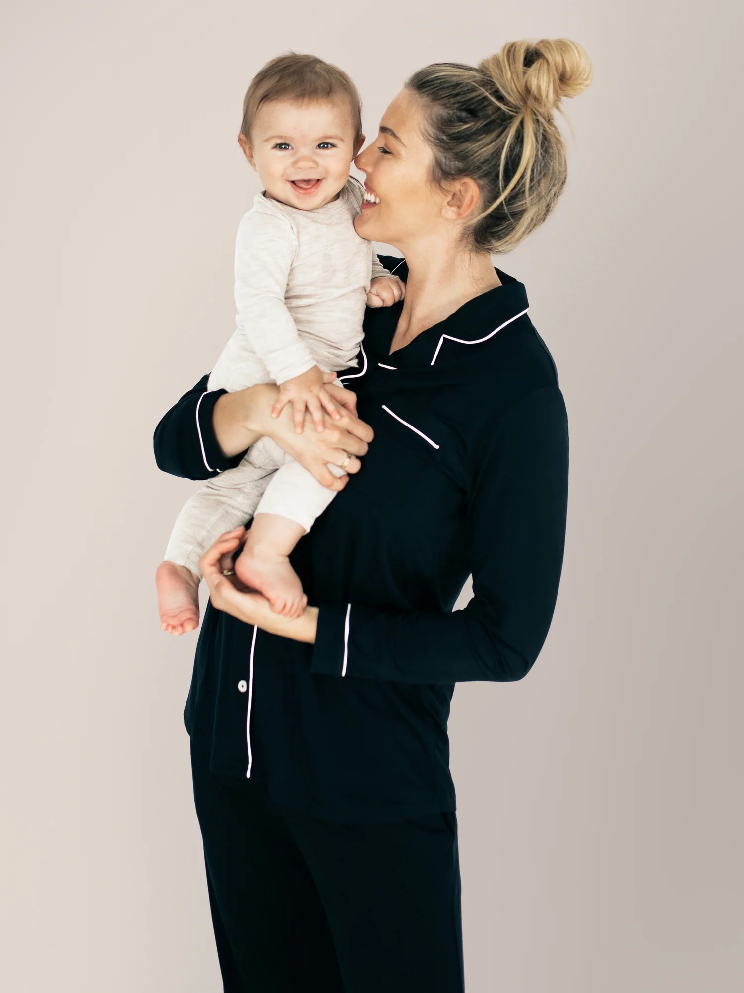 Clea Bamboo Long Sleeve Pajama Set | Black - Kindred Bravely | Kindred Bravely