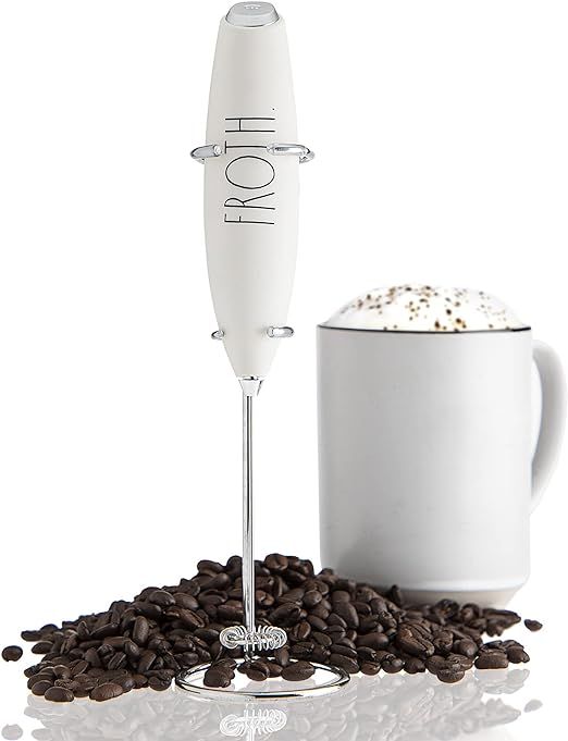 Rae Dunn Milk Frother- Handheld Electric Drink Mixer, Handheld Electric Milk Frother, Coffee Frot... | Amazon (US)