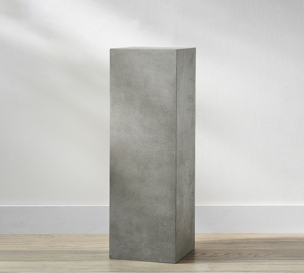 Pedestal Display Stand, Medium, Gray | Pottery Barn (US)
