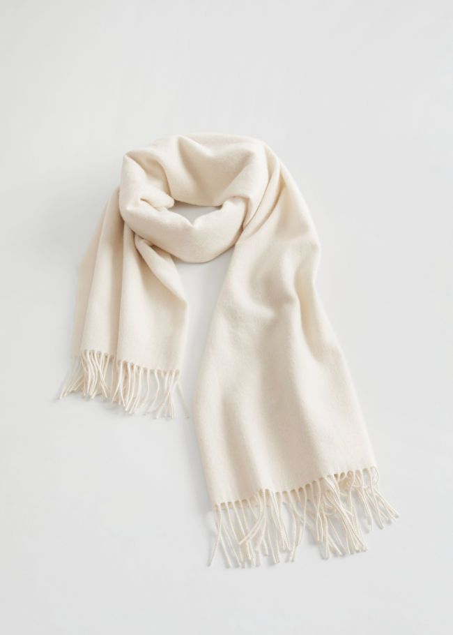 Fringed Wool Blanket Scarf | & Other Stories US