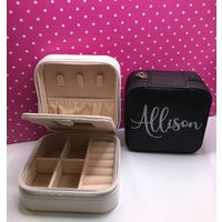 Custom Jewelry Box, Personalized Travel Case For Jewelry, Bridal Party Gift, Gift Mom, Wife, Friend, Unique Sister | Etsy (US)