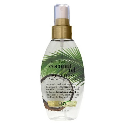 OGX Nourishing Coconut Oil Weightless Hydrating Oil Mist Lightweight Leave-In Hair Treatment - 4.0 fl oz | Target