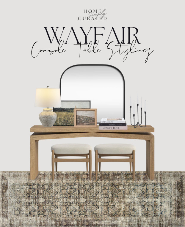 Give your console table a refresh with these Wayfair pieces!


console table, Wayfair, entryway, arched mirror, transitional home, table lamp, candle holders, ottoman, runner, Amber Lewis, wall art 

 #LTKSeasonal #LTKHome