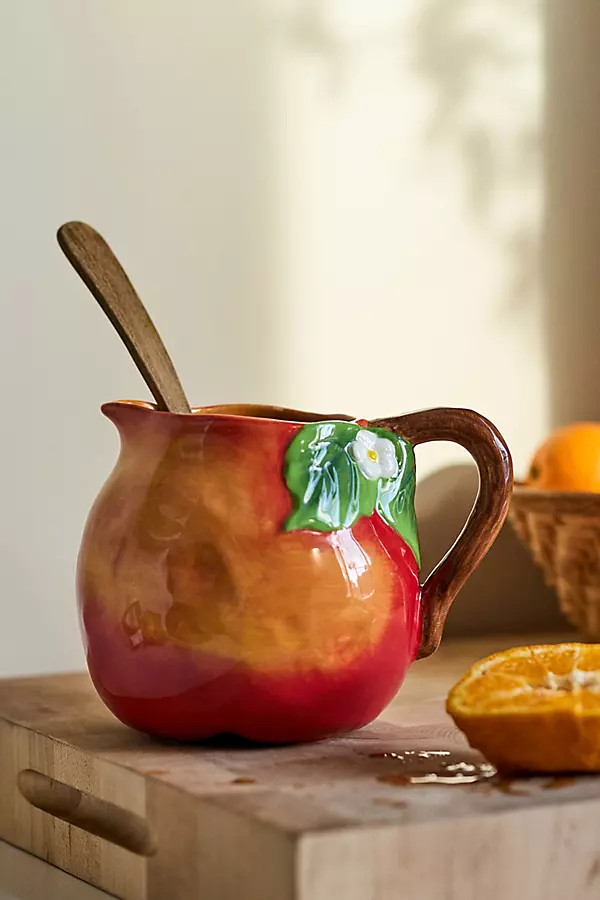 Foster Peach Stoneware Jug | Anthropologie (US)