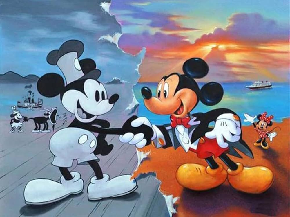 PALODIO DIY Mouse Diamond Art Painting by Number Kits,Couple Crystal Rhinestone Diamond Embroider... | Amazon (US)