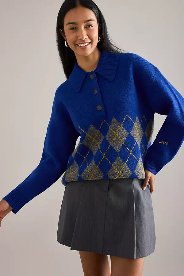 Damson Madder Saskia Rugby Jumper | Anthropologie (UK)