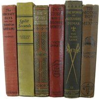 Decorative Books in Muted Farmhouse Hues, Vintage Books, Set, Antique For Shelf, Mantel Decor | Etsy (US)