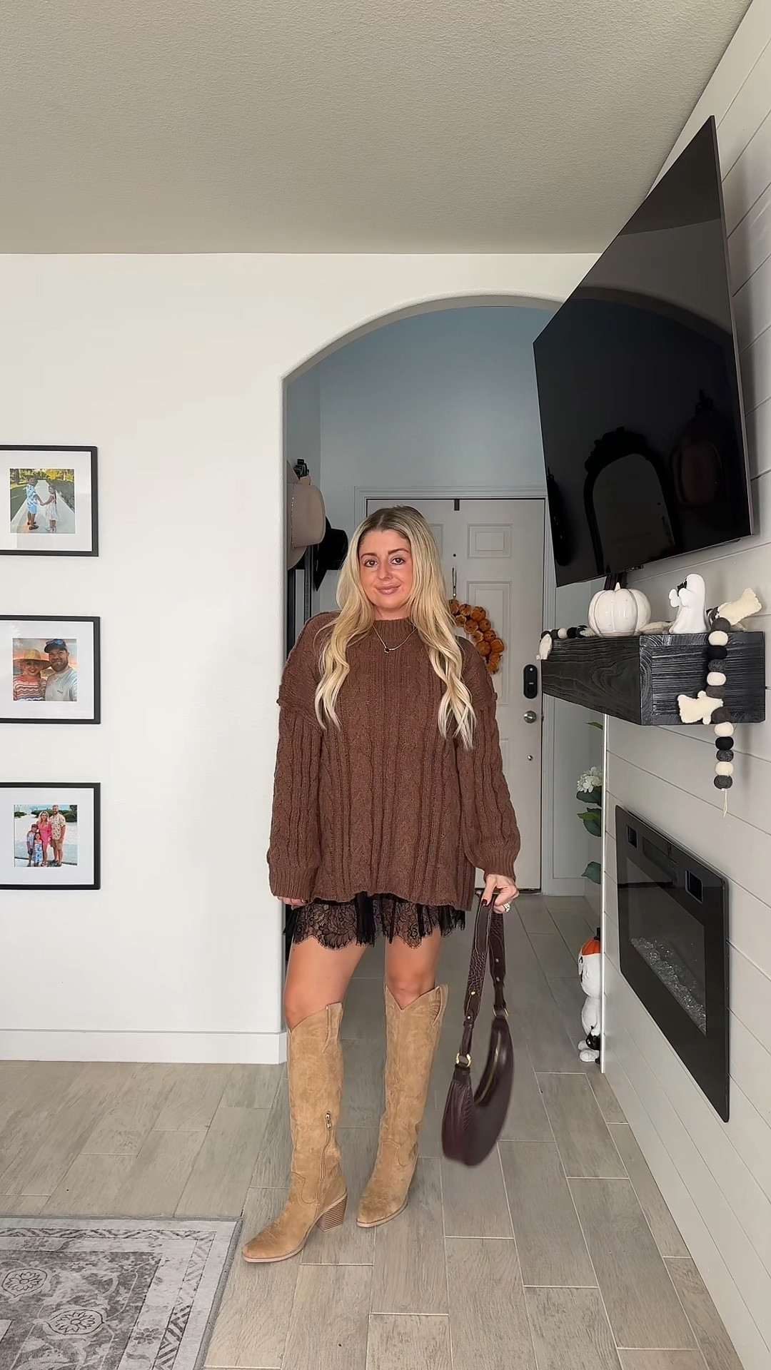 Amazon Fall outfit
Lace slip skirt small
Western boots tts and comfy
Cable sweater small
Amazon fall outfit 
Date night 
Cowgirl boots 

#LTKItBag #LTKShoeCrush #LTKFindsUnder100