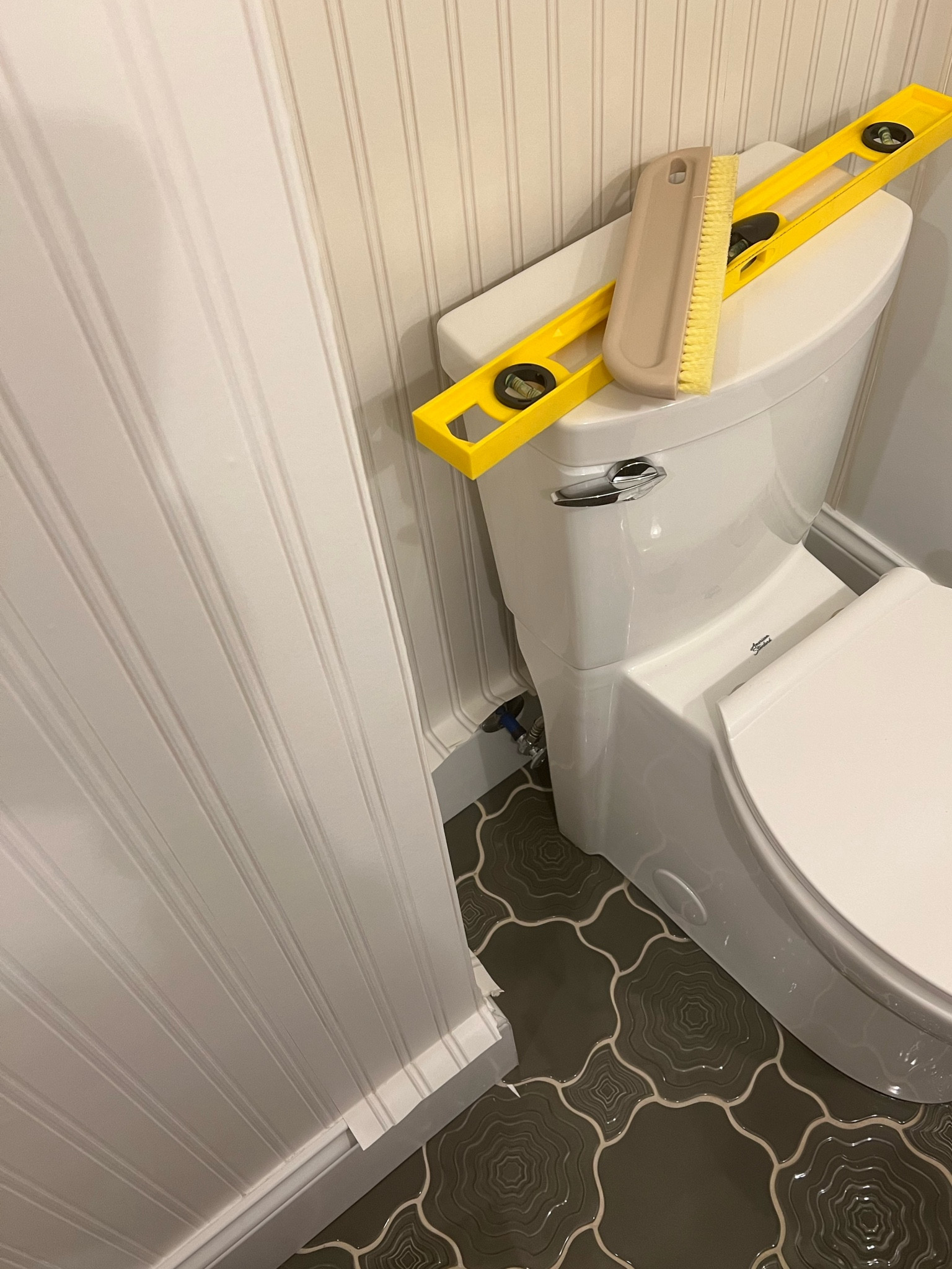 Paintable beadboard wallpaper! Looks so authentic but easier to install. I used this in our snack cave too. 

#LTKhome