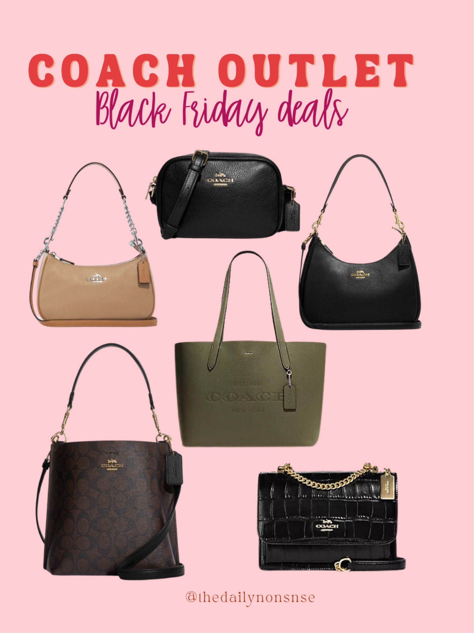Some picks from the Coach Outlet #BlackFriday sale! 👀

#LTKHoliday #LTKGiftGuide #LTKsalealert