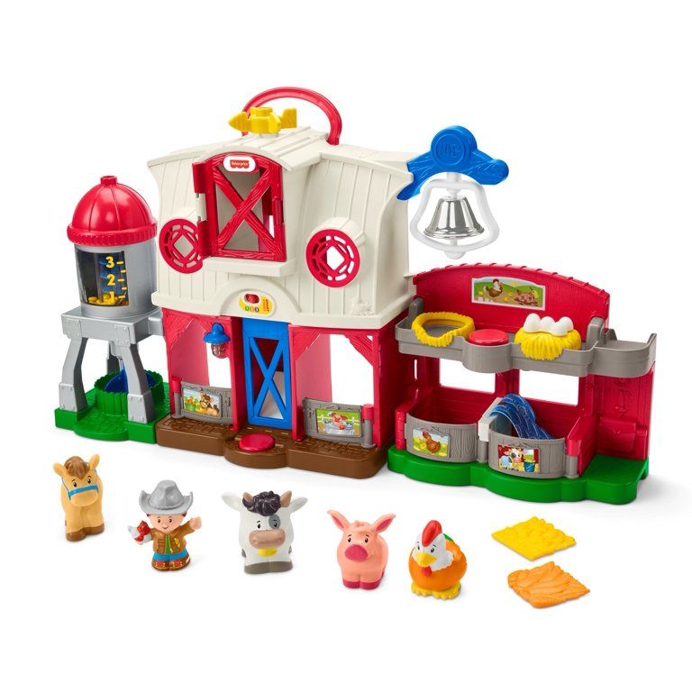 Fisher-Price Little People Caring for Animals Farm Playset with Smart Stages | Walmart (US)