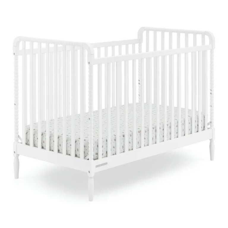 Delta Children Lily 4-in-1 Convertible Crib - Greenguard Gold Certified, Bianca White | Walmart (US)