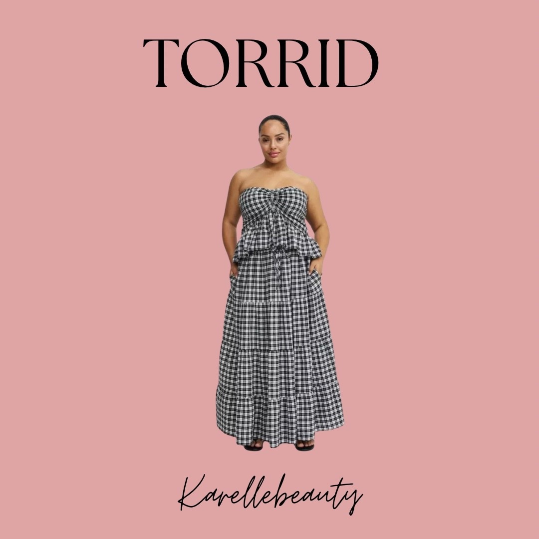 Cinched Tube Top and maxi skirt.

#LTKSeasonal #LTKSaleAlert #LTKPlusSize