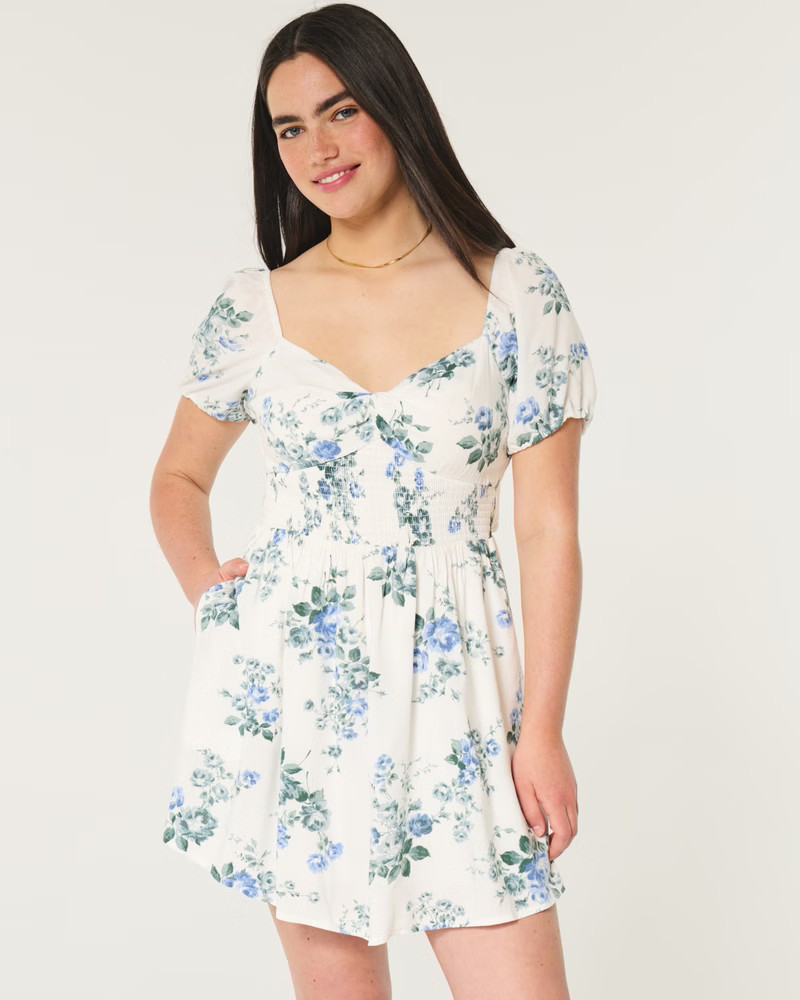 Twist Bust Tie-Back Skort Dress | Hollister (US)