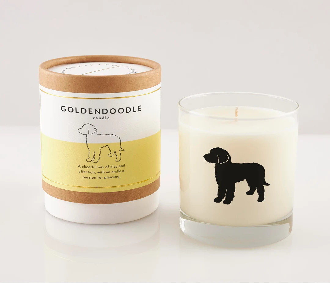 Goldendoodle Soy Candle: Reusable Rocks Glass, Pet Lover Gift - Etsy | Etsy (US)