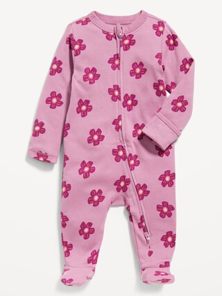 Unisex Printed 2-Way-Zip Sleep &amp; Play Footed One-Piece for Baby | Old Navy (US)