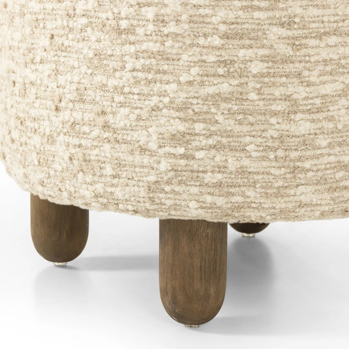 Risco 22.5" Wide Round Footstool Ottoman | Wayfair North America