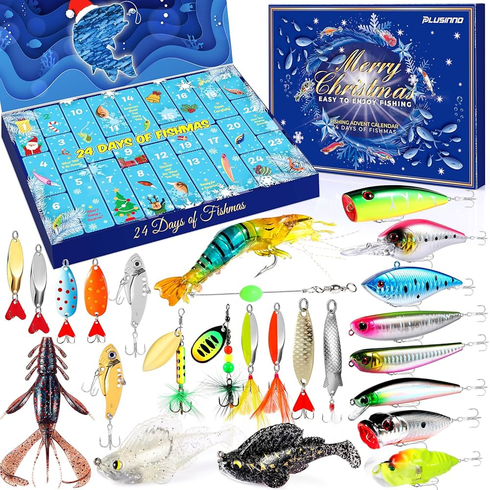 Advent Calendar 2025 Adult Fishing Advent Calendar Fishing Gifts For Men Teens Boys 24 Days Chris... | Amazon (US)