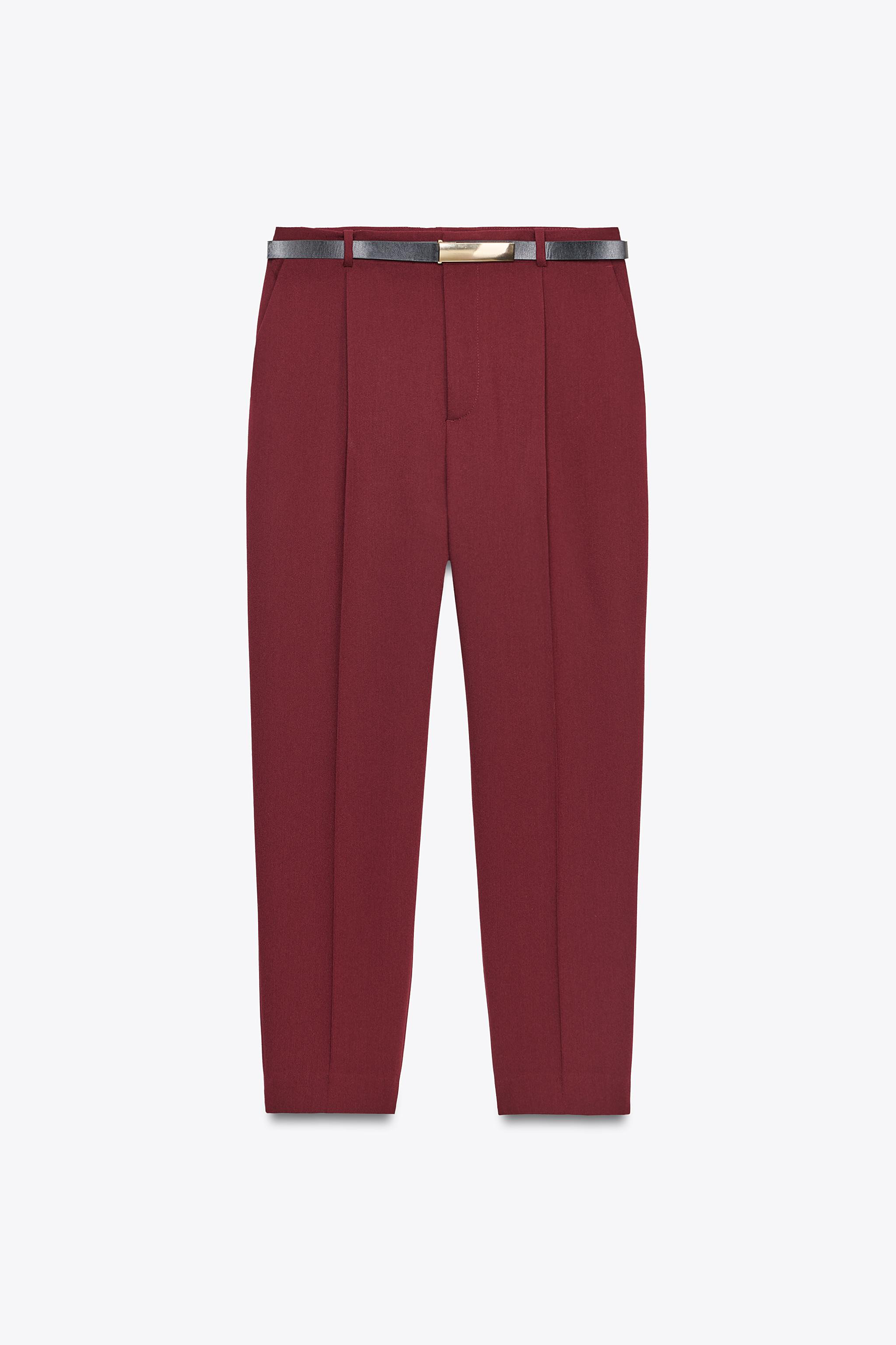 HIGH-WAISTED STRAIGHT LEG PANTS | Zara US