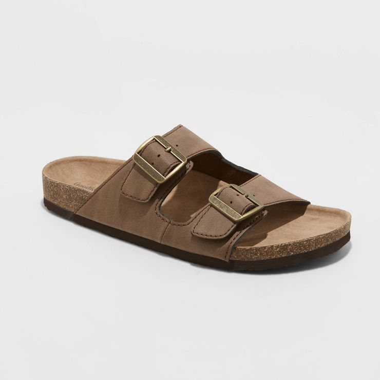 Men's Ashwin Two Band Footbed Sandals - Goodfellow & Co™ | Target