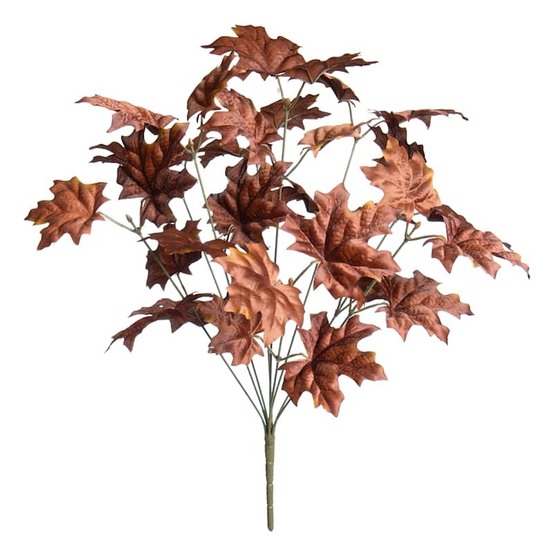 Dark Brown Maple Ivy Bush, 18" | At Home