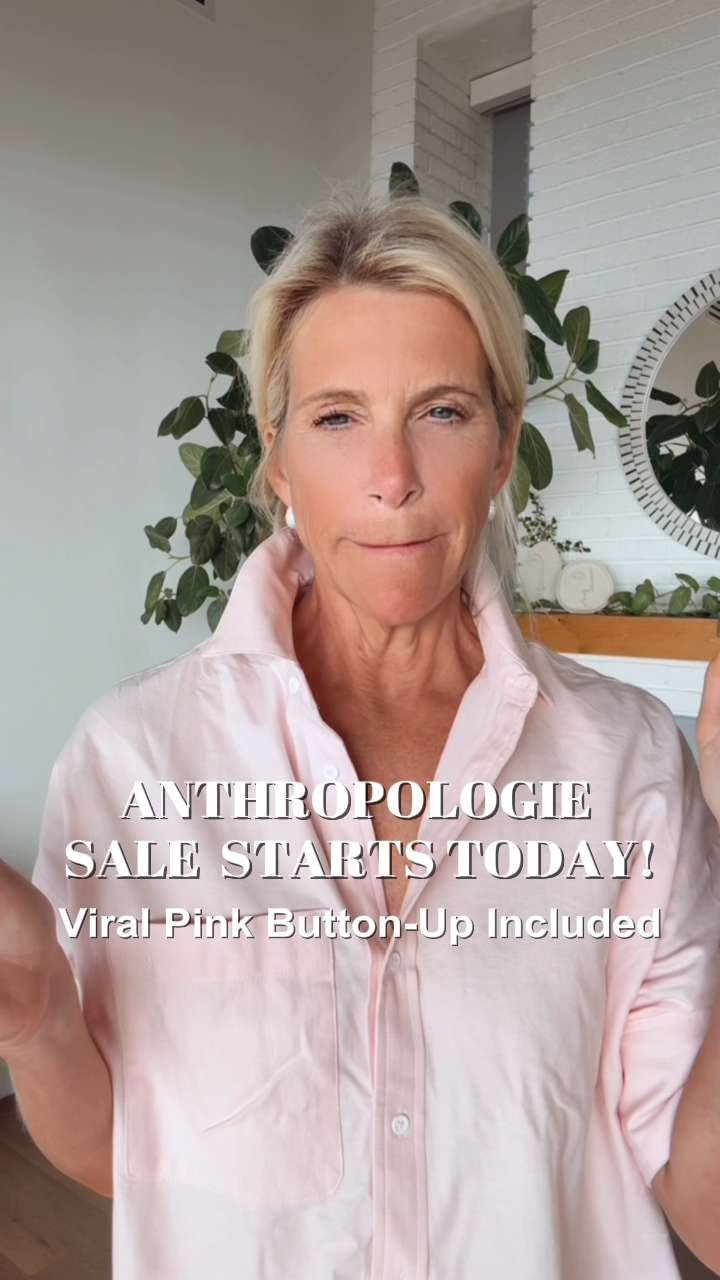 I’m usually a blue button-down girl, but this pink one completely got me. The fit, the stretch, the little details… it instantly makes your outfit look cooler and more expensive without trying too hard. People literally stop me to ask where I got this shirt every time I wear it. And yes, it’s included in the Anthropologie sale, so use code ANGELA20 before it’s gone.

#LTKgrwm #LTKootd #LTKSaleAlert