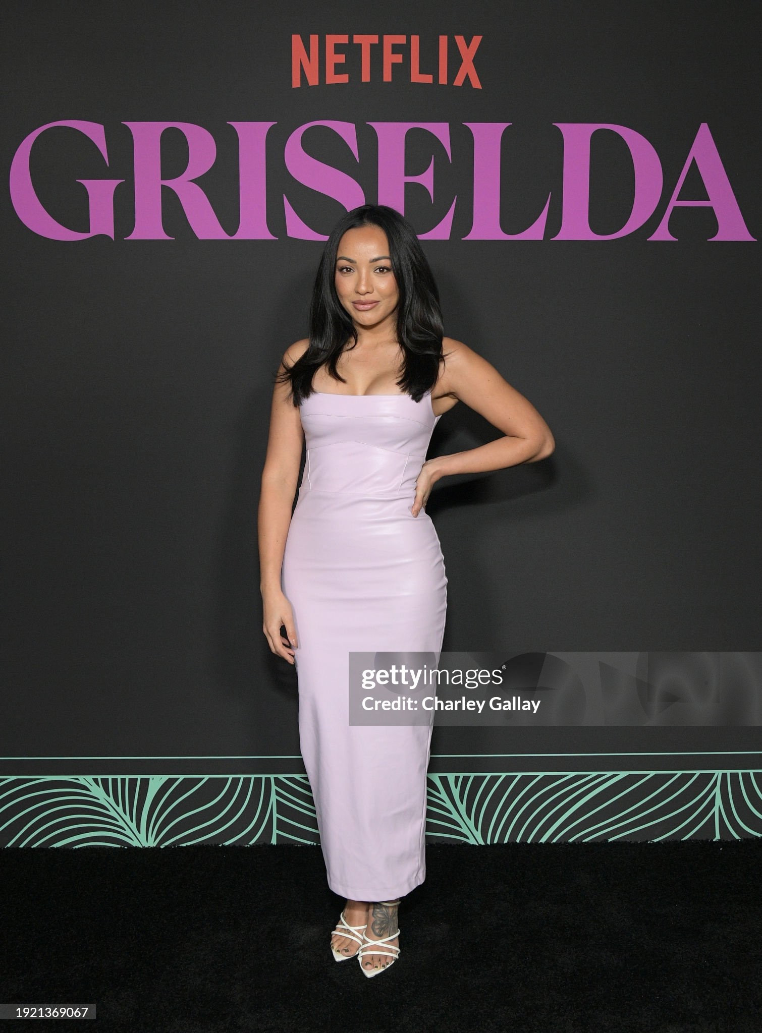 Faux leather dress in size small for a special screening of Netflix’s new series, Griselda 💜