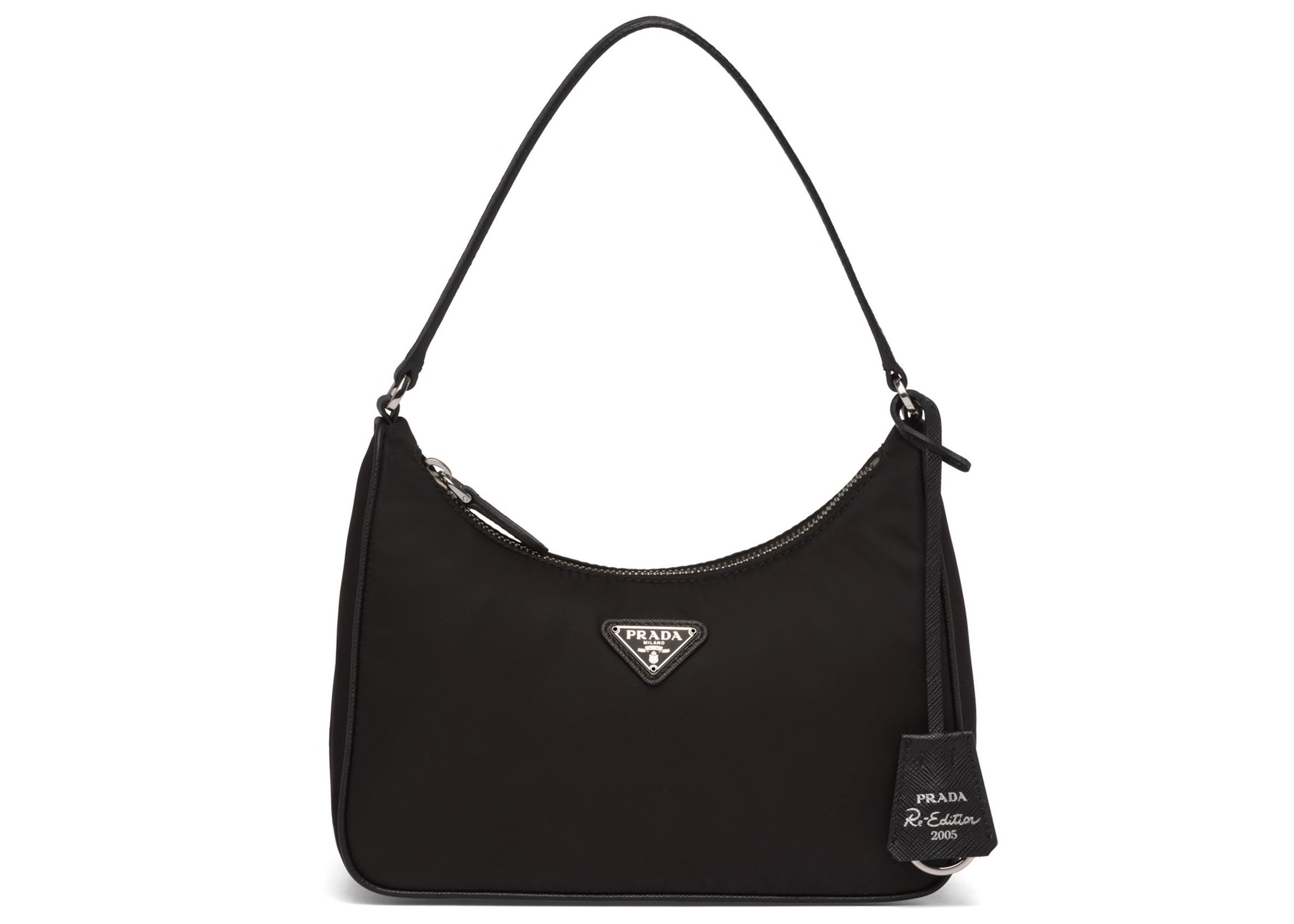 Women's Prada ReEdition 2005 Mini Bag Nylon Saffiano Leather Strap in Black | StockX
