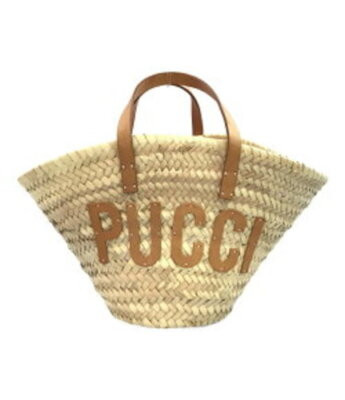 Auth EMILIO PUCCI Raffia handbag Brown Used  | eBay | eBay US