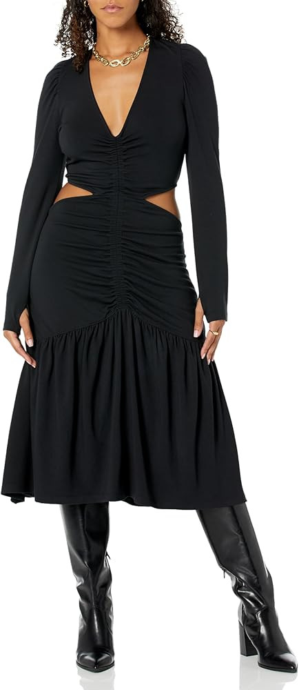 The Drop Women's Black Cut-Out Waist Long Dress by @Itsjuliettefoxx | Amazon (US)