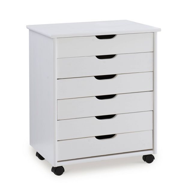 Cary 6 Drawer Wide Roll Cart - Linon | Target