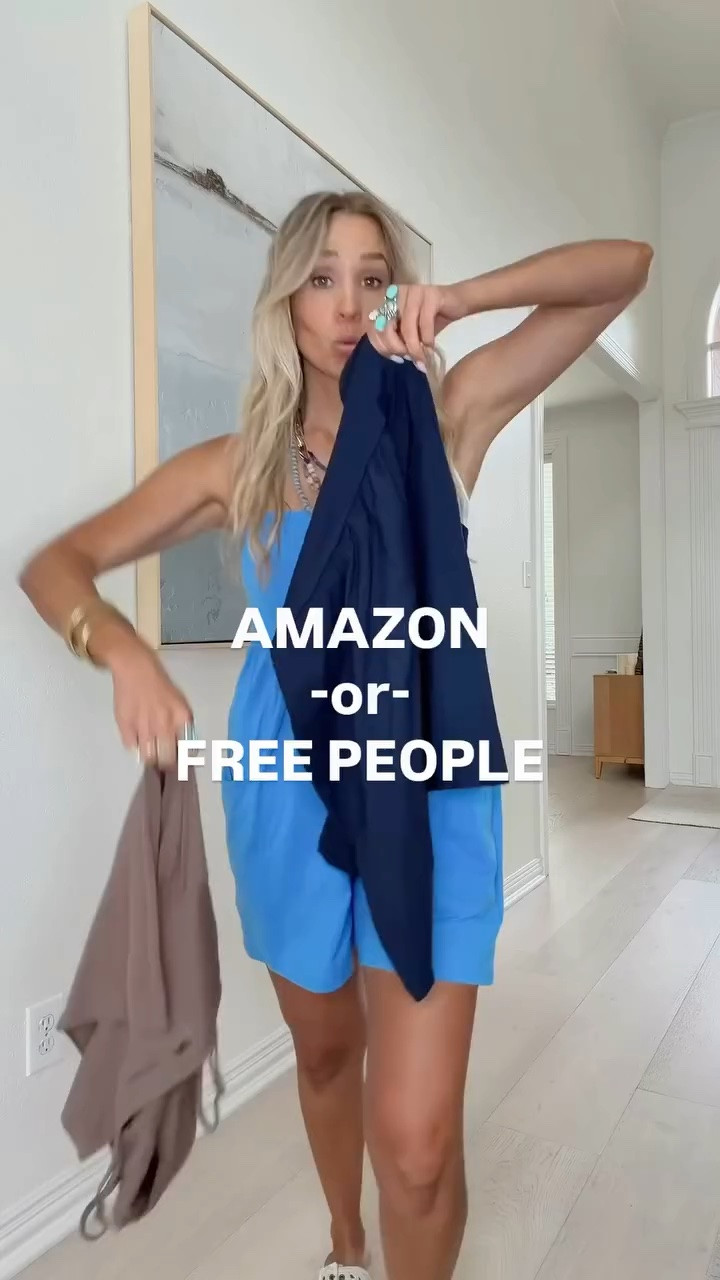 🤍 Amazon just dropped the cutest FP twin but for much less! Love this romper for summer- especially at this price point. 

Size: S / TTS