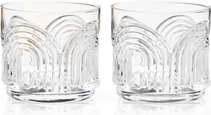 Deco Beau Crystal Lowball Tumblers Set of 2 | Nordstrom
