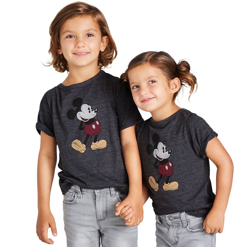 Mickey Mouse Classic T-Shirt for Kids – Dark Gray – Sensory Friendly | Disney Store