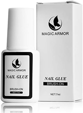 MAGIC ARMOR Nail Glue for Acrylic Nails Brush on Nail Glue Professional Nail Tip Glue Nail Glue F... | Amazon (CA)