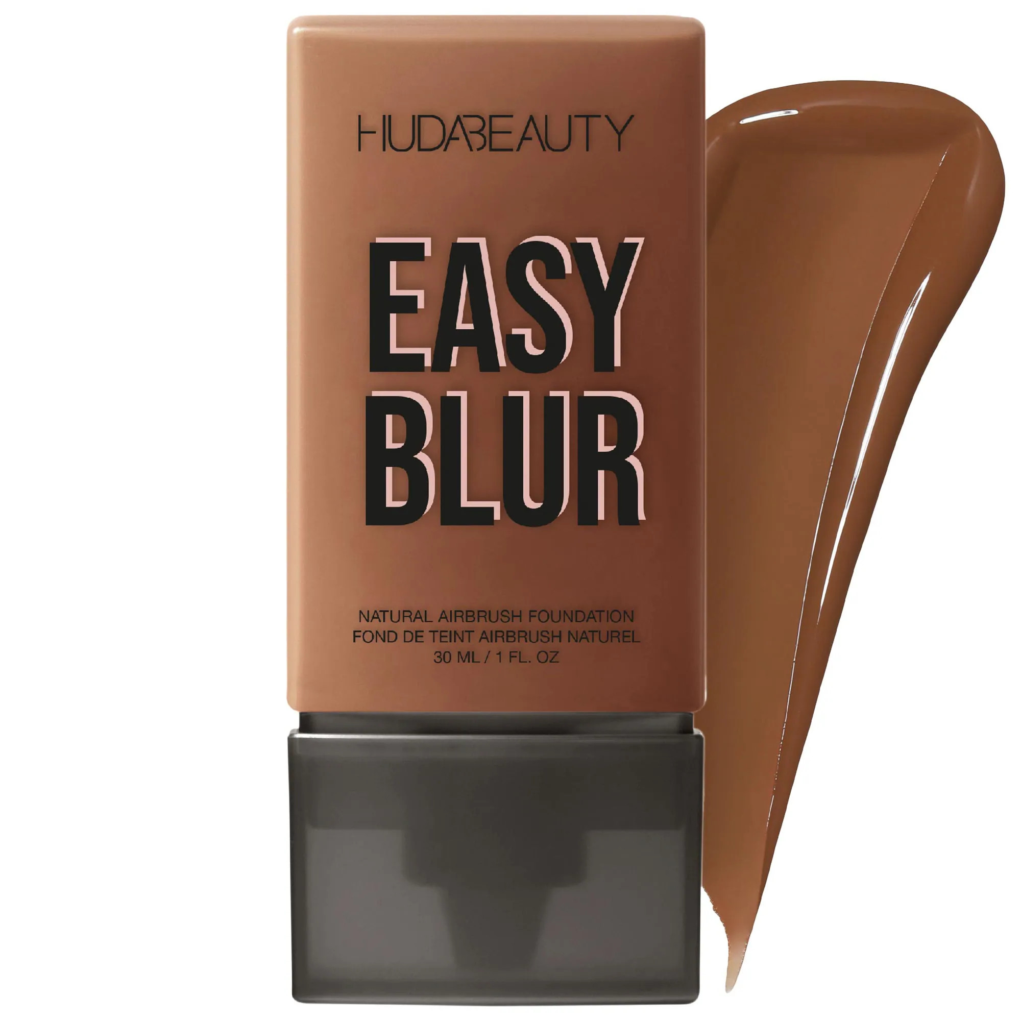 HUDA BEAUTY Easy Blur Natural Airbrush Foundation with Niacinamide Hot Fudge 550R 1 oz / 30 mL | Sephora (US)