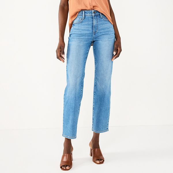 Women's Nine West Curvy Slimming Straight Jeans | Kohl's