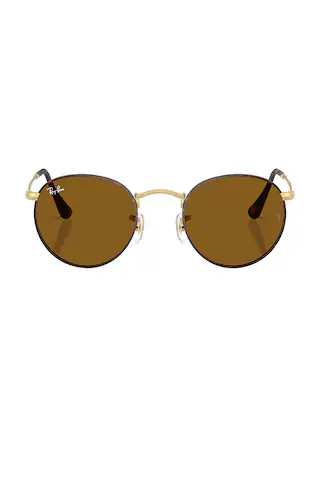 Ray-Ban Round Metal Sunglasses in Matte Havana from Revolve.com | Revolve Clothing (Global)
