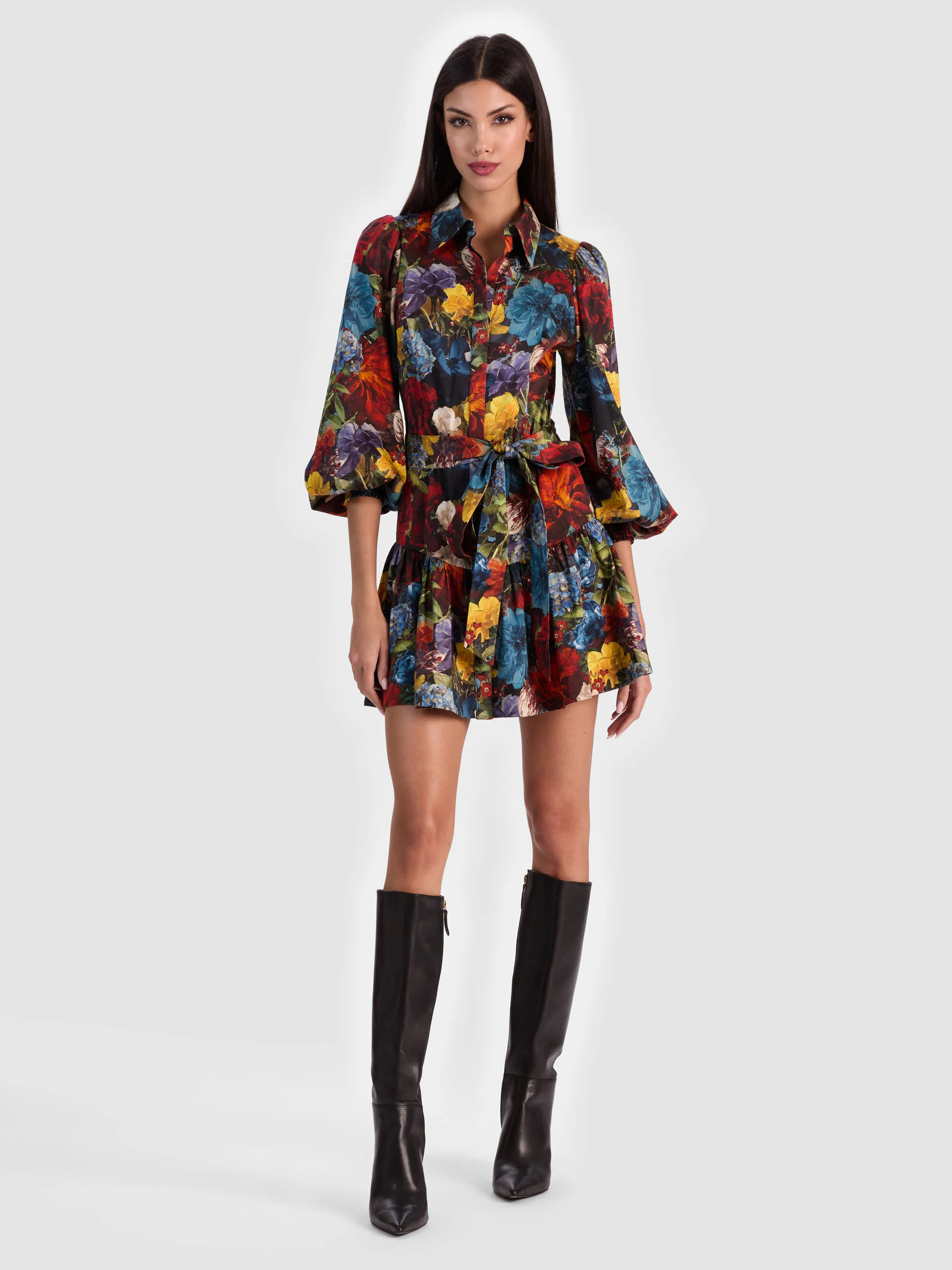 LILY MINI SHIRT DRESS | Alice + Olivia