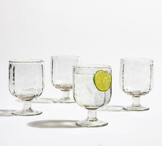 Hammered Café Short Goblets | Pottery Barn (US)