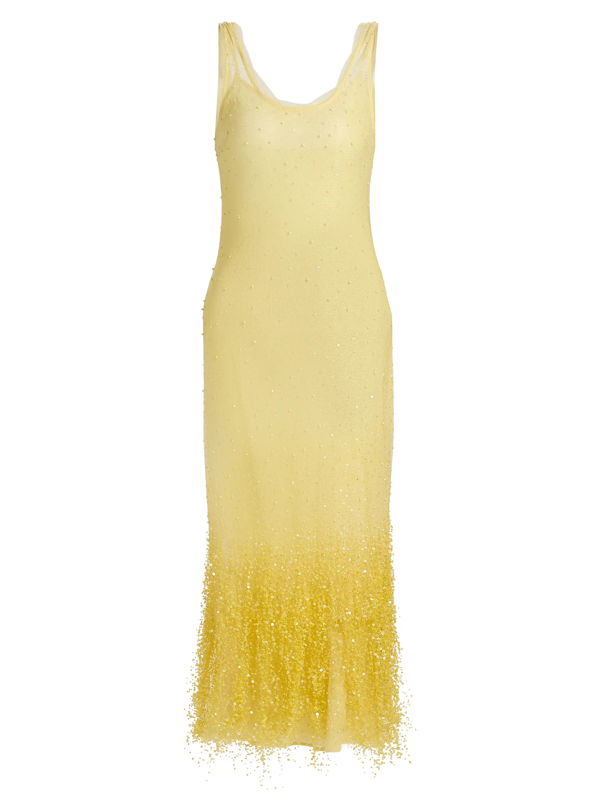 SIMKHAI Irisa Ombré Beaded Midi-Dress | Saks Fifth Avenue | Saks Fifth Avenue