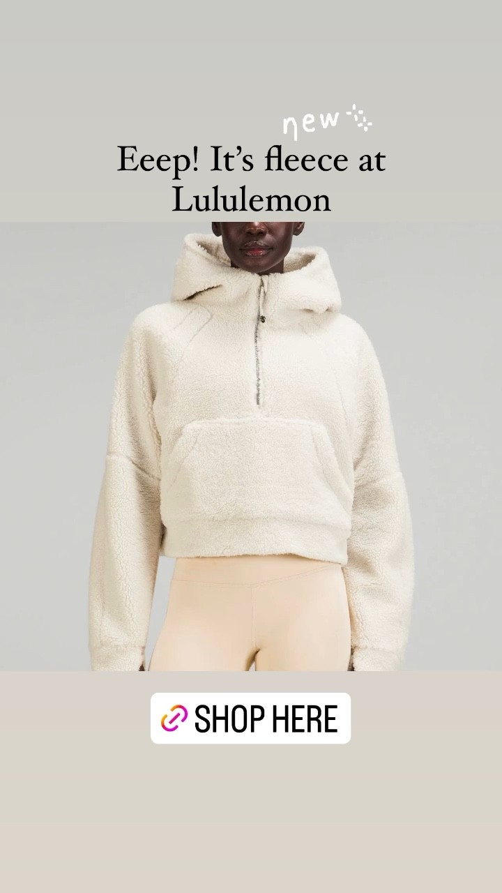 Half-zip pullover in fleece at Lululemon 

#LTKfit #LTKSeasonal #LTKstyletip