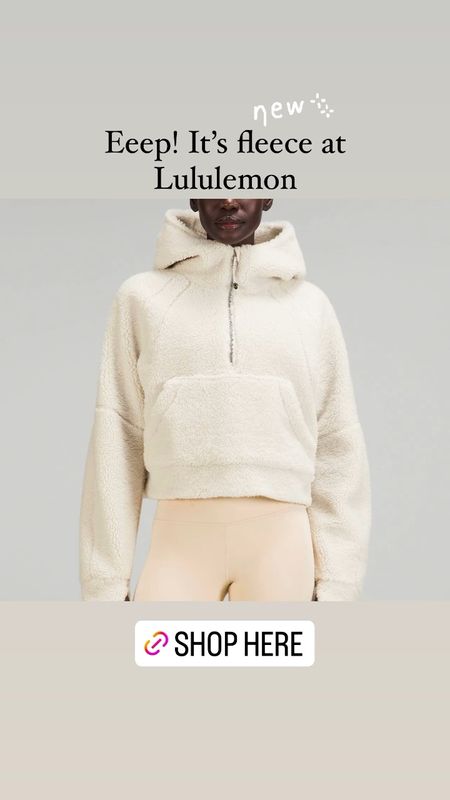 Half-zip pullover in fleece at Lululemon 

#LTKfit #LTKSeasonal #LTKstyletip