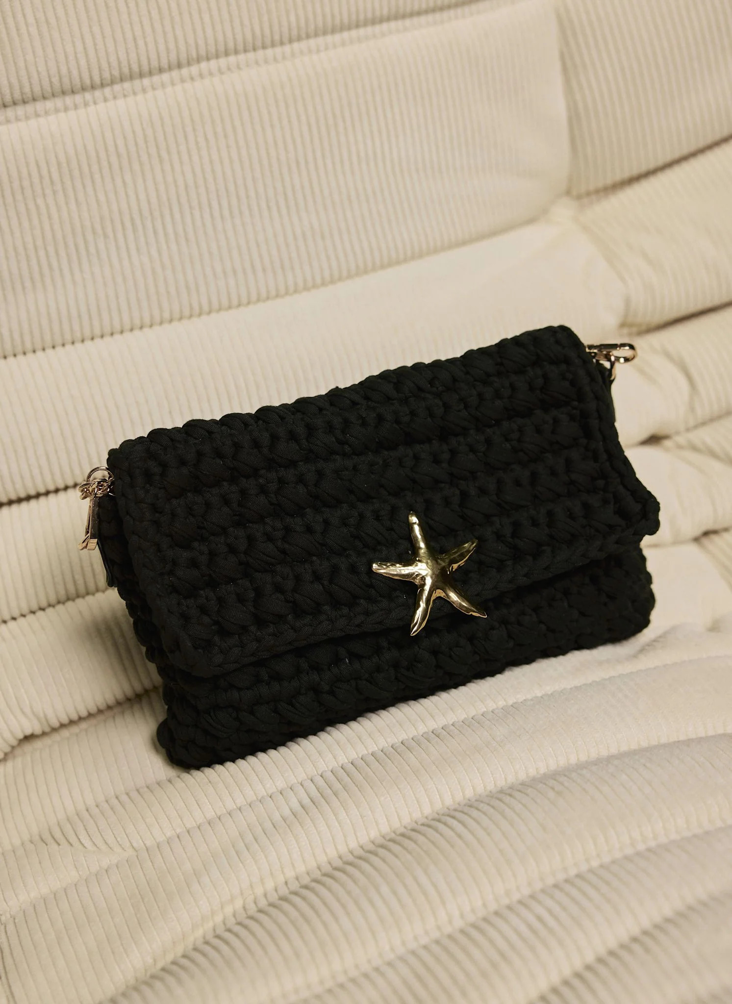 Black Woven Starfish Bag | Mint Velvet