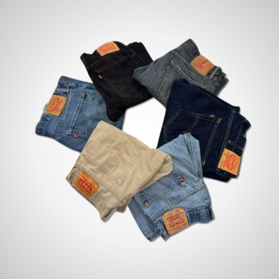 VINTAGE LEVI 505 JEANS DENIM MENS STRAIGHT REGULAR ORIGINAL USED LEVIS GRADE B | eBay UK