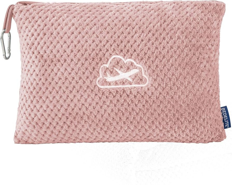 BEDELITE Travel Blanket with Bag, Ultra-Soft Jacquard Fleece Blanket with Luggage Sleeve & Backpa... | Amazon (US)