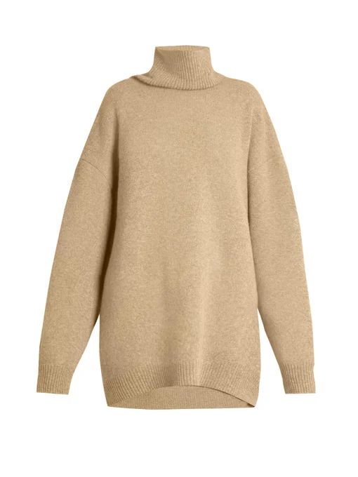 Displaced-sleeve roll-neck wool sweater | Raey | Matches (UK)