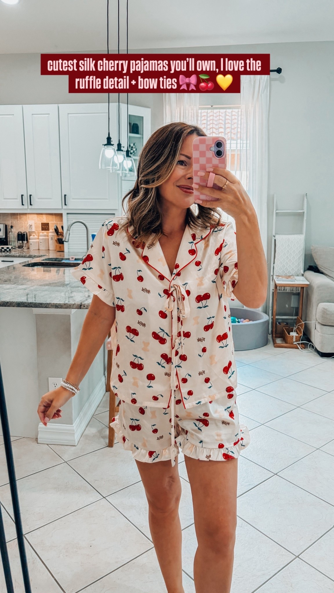 Obsessed with these pajamas is understatement 🍒✨ 

#LTKselfcare #LTKSeasonal #LTKdayinmylife