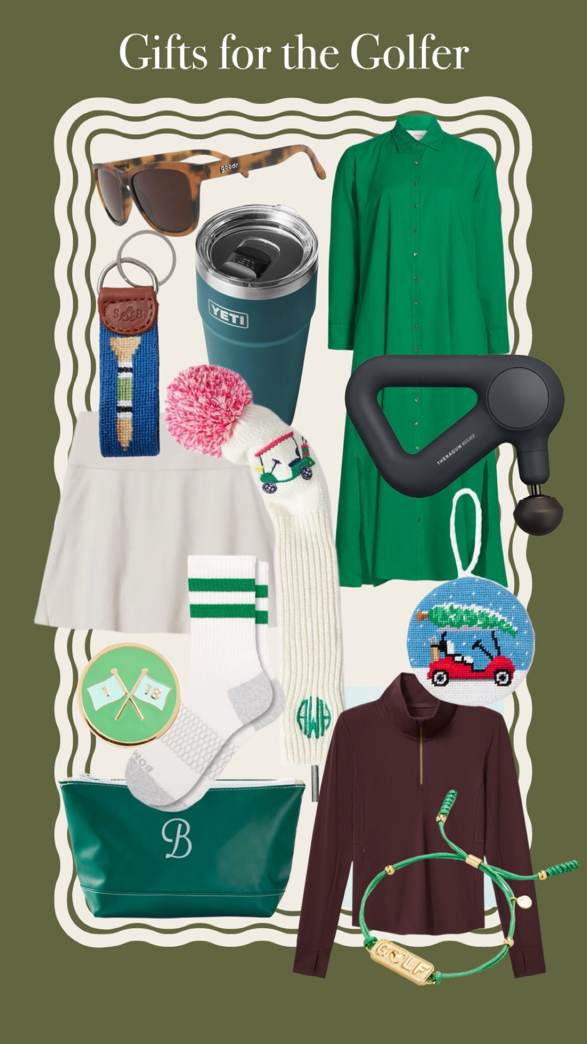 Gifts for the golfer! I recently picked golf back up after almost 10 years & it was hard for me to find “cute” things both to wear & to accessorize with. I love everything on this list so I hope the golfer in your life will, too! 

#LTKCyberWeek #LTKActive #LTKGiftGuide